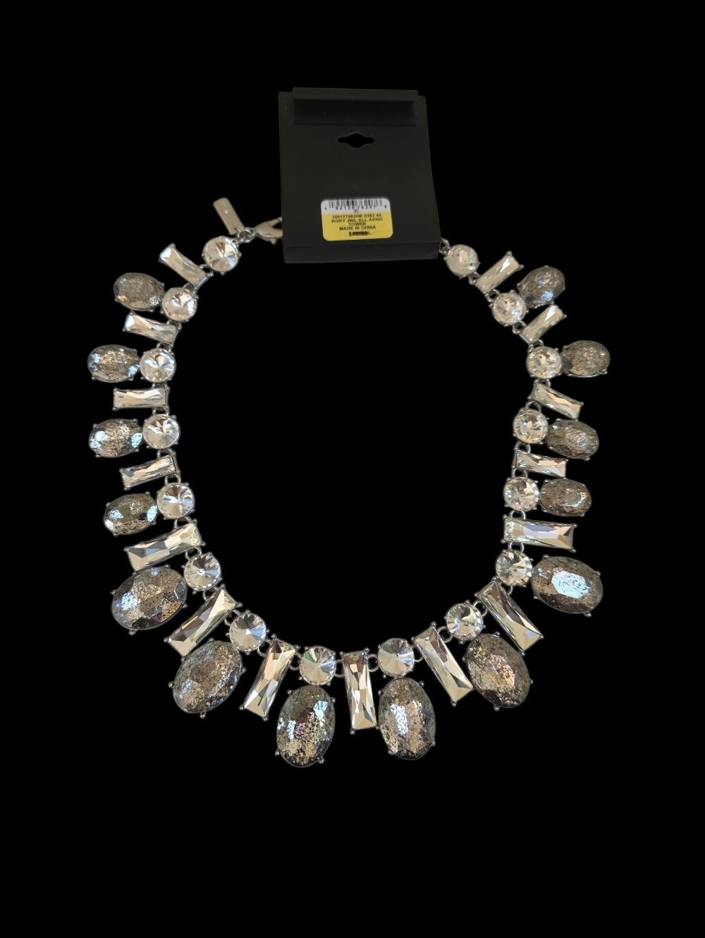 NWT INC International Concepts Statement Collar Necklace | Silver Metallic Jewel